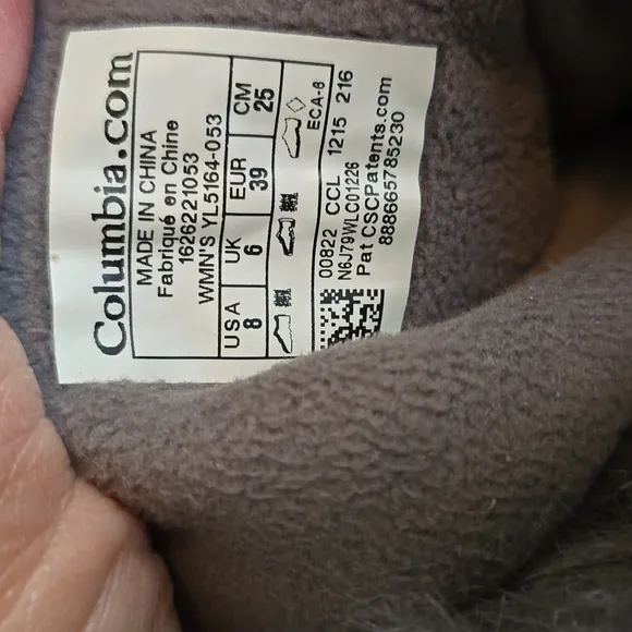 Columbia Minx Mid Ill Omni-Heat PackableWinter Boots Size 8