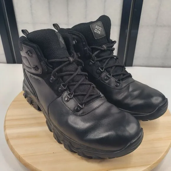 Columbia Newton Ridge Plus II WP Hiking Boots #1594731011 Black Men US 13
