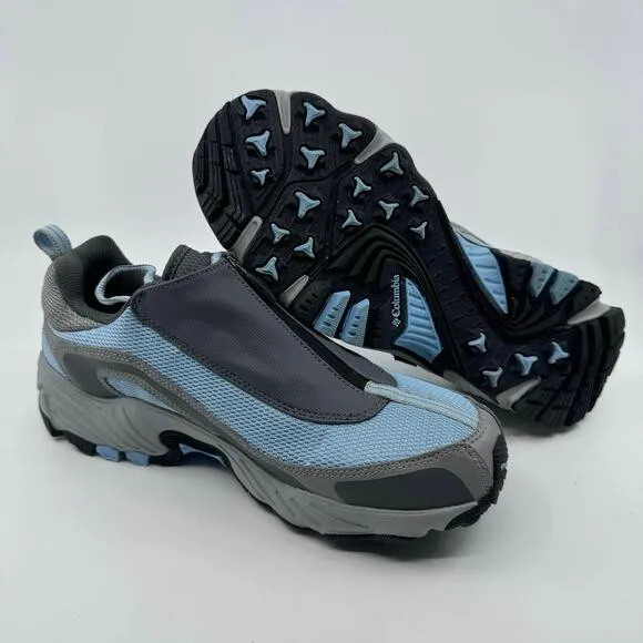 Columbia Techlite Mens Hiking Winter Shoe US 8 EU40 Waterproof Zip-Up Blue/Gray