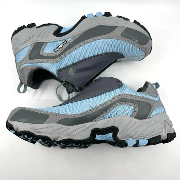 Columbia Techlite Mens Hiking Winter Shoe US 8 EU40 Waterproof Zip-Up Blue/Gray