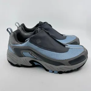 Columbia Techlite Mens Hiking Winter Shoe US 8 EU40 Waterproof Zip-Up Blue/Gray