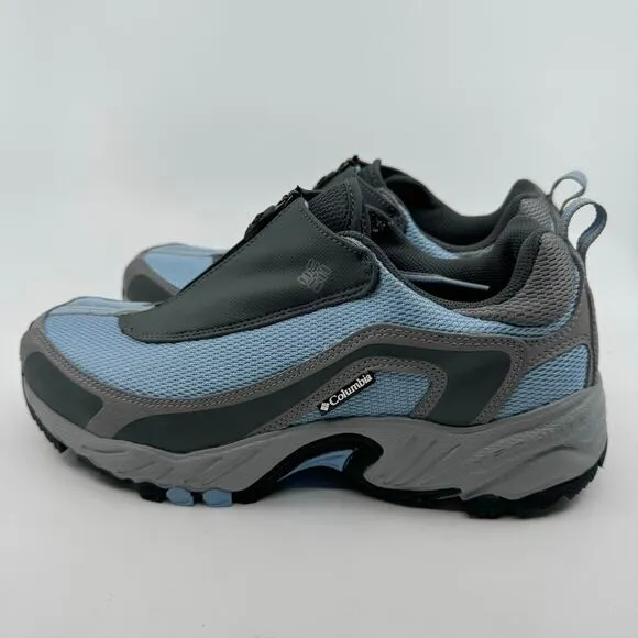 Columbia Techlite Mens Hiking Winter Shoe US 8 EU40 Waterproof Zip-Up Blue/Gray