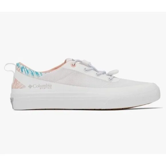 Columbia Women Sneaker Size 10 White Coral PFG Bonehead Water Boat Shoes NWB