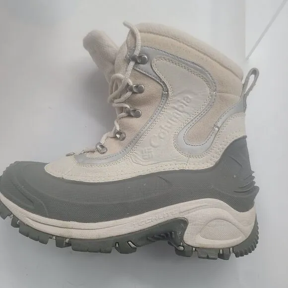 Columbia Women’s 200 Grams Waterproof Winter Boots US Size 8 Gray Techlite