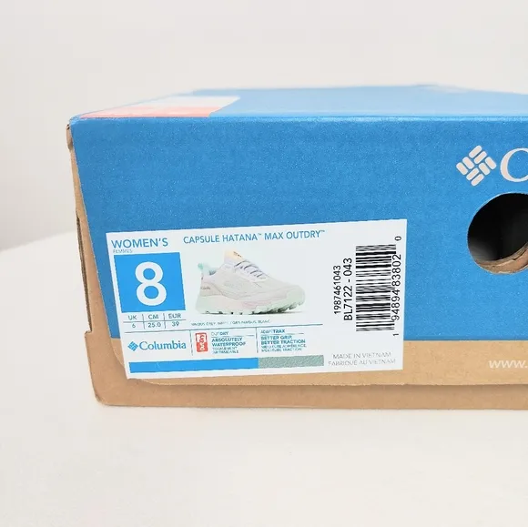 Columbia Women's Size 8 Capsule Hatana Max OutDry Hiking Shoes Running Multi New