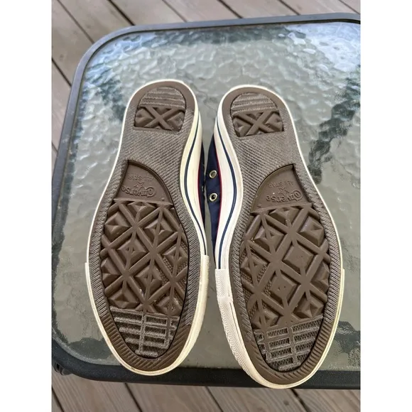 Converse All Star Shoreline Slip On Sneakers Casual Shoes Blue Size Woman's  7.5
