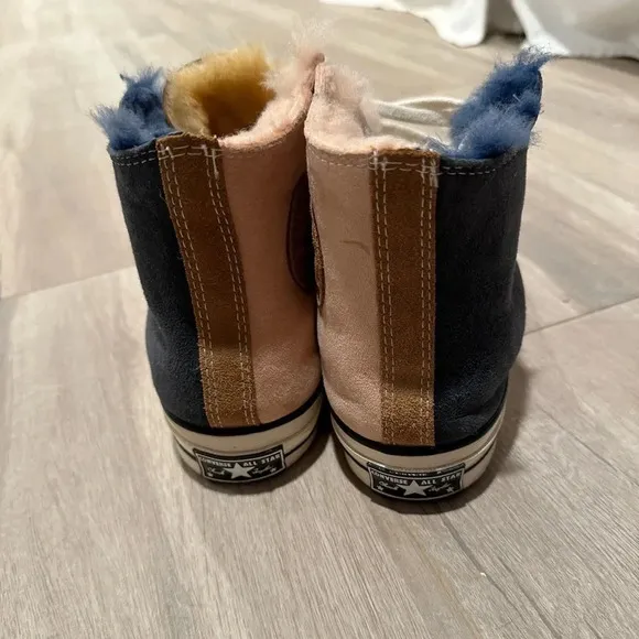 Converse Chuck 70 Blue and Pink Fur
