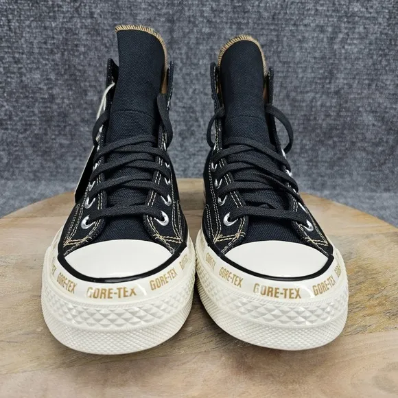 Converse Chuck 70 Gore-Tex Hi Womens Size 8 Black Toadstool Tan Shoes A08565C