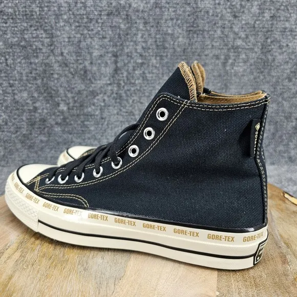 Converse Chuck 70 Gore-Tex Hi Womens Size 8 Black Toadstool Tan Shoes A08565C
