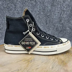 Converse Chuck 70 Gore-Tex Hi Womens Size 8 Black Toadstool Tan Shoes A08565C