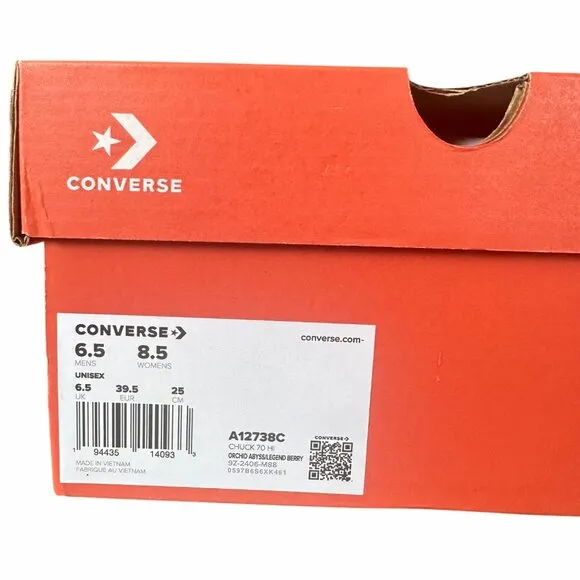 ⭐Converse Chuck 70 Hi Sz 6.5 Mens Shoes Sneakers Premium Tweed Shimmer A12738C