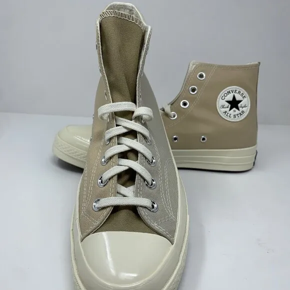 Converse Chuck 70 Hi Tri Panel A05658C Oat Milk/Beach Stone Unisex Shoes Sz 4-15