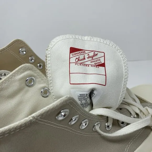 Converse Chuck 70 Hi Tri Panel A05658C Oat Milk/Beach Stone Unisex Shoes Sz 4-15