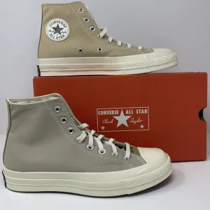 Converse Chuck 70 Hi Tri Panel A05658C Oat Milk/Beach Stone Unisex Shoes Sz 4-15