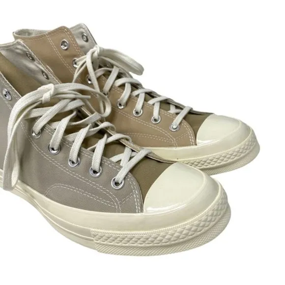 Converse Chuck 70 High Sneakers Beach Stone Canvas Shoes Casual For Men A05658C