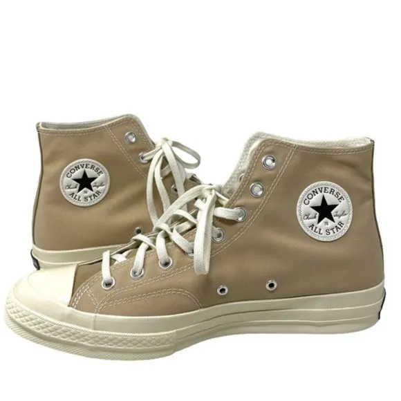 Converse Chuck 70 High Sneakers Beach Stone Canvas Shoes Casual For Men A05658C