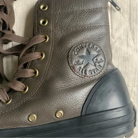 Converse Chuck Taylor All Star Leather and Faux Fur High Rise Size 7