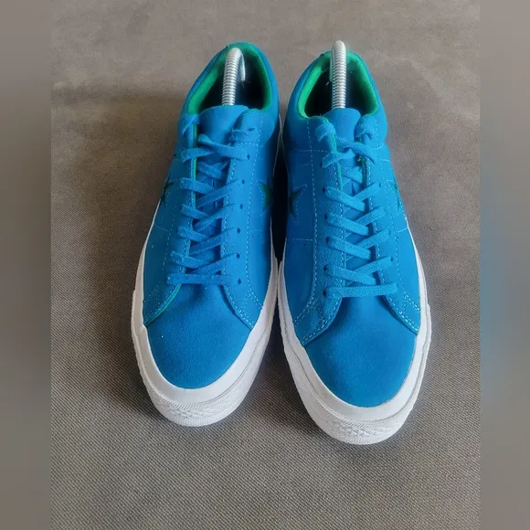 Converse One Star Suede OX Hawaiian Ocean Blue Green Shoes 159813C Mens Size 8