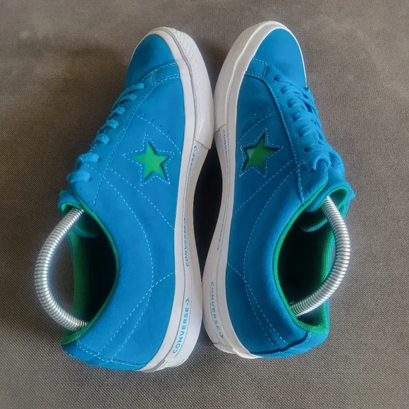 Converse One Star Suede OX Hawaiian Ocean Blue Green Shoes 159813C Mens Size 8