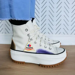 🤩Converse Run Star Hike Platform Chrome Sz 9.5 Women's Shoes Beige A09796C New