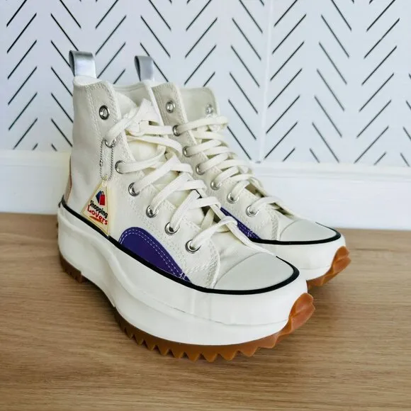 🤩Converse Run Star Hike Platform Chrome Sz 9.5 Women's Shoes Beige A09796C New