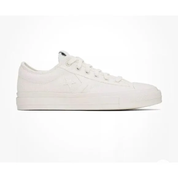 CONVERSE Shoes Mens 10.5 Vintage White Star Player 76 Faux Suede Sneaker Low Top