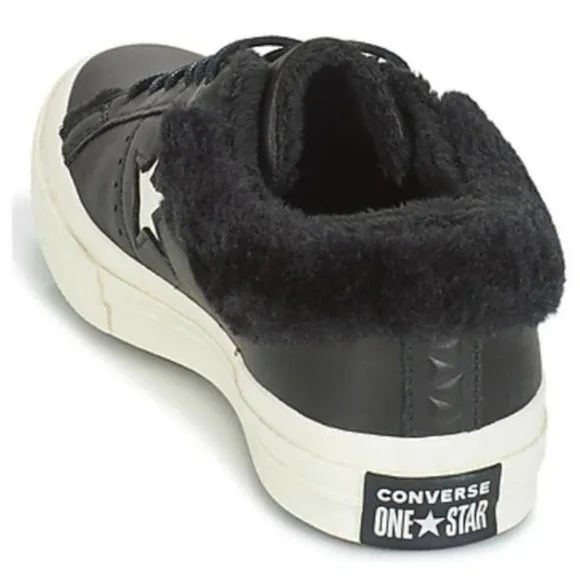Converse Shoes One Star Ox Faux Fur Sneakers 5 NWB