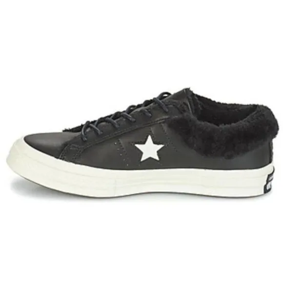 Converse Shoes One Star Ox Faux Fur Sneakers 5 NWB