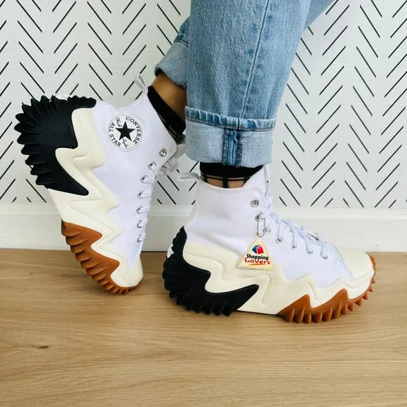 ⭐Converse Women Chunky Shoes 8.5 Run Star Motion CX Platform White 2000s 171546C