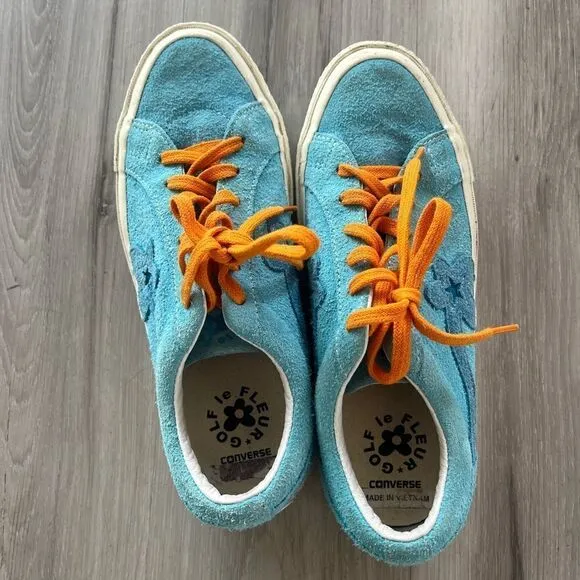 Converse All Star M7 W9 Blue Golf Le Fluer Shoes