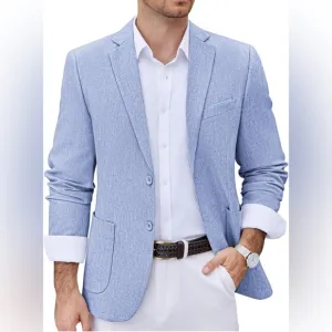 COOFANDY Men's Blazer Casual Sport Coats Slim Fit Two Button Suit Jacket NWT