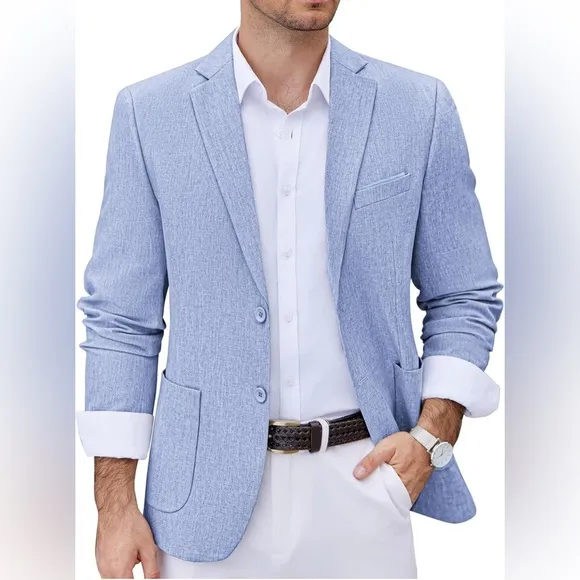 COOFANDY Men's Blazer Casual Sport Coats Slim Fit Two Button Suit Jacket NWT