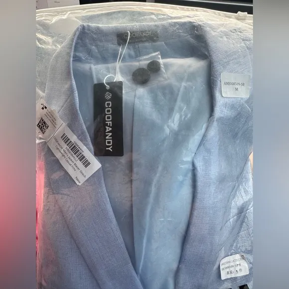 COOFANDY Men's Blazer Casual Sport Coats Slim Fit Two Button Suit Jacket NWT