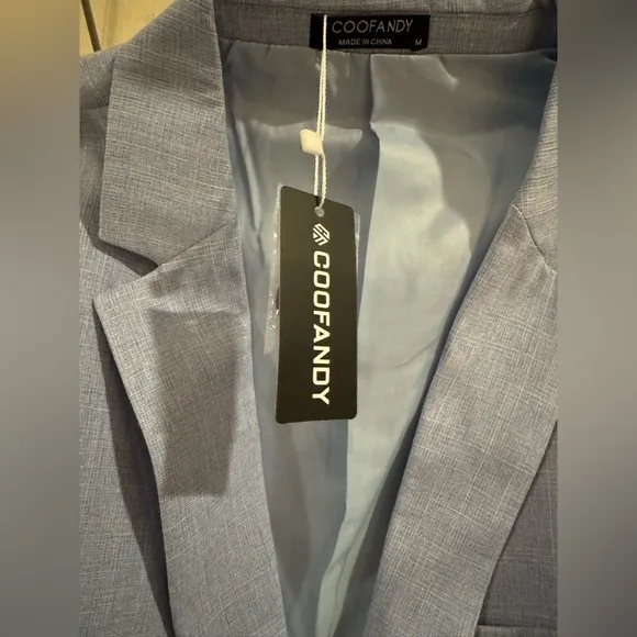 COOFANDY Men's Blazer Casual Sport Coats Slim Fit Two Button Suit Jacket NWT