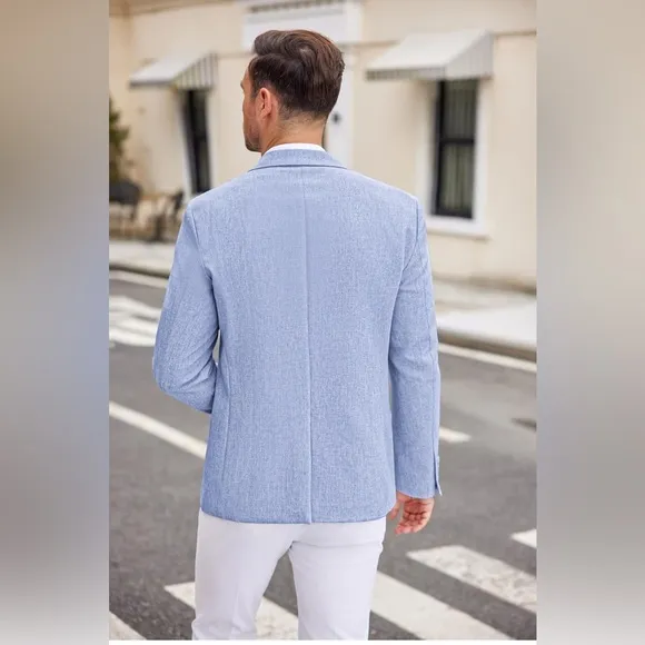 COOFANDY Men's Blazer Casual Sport Coats Slim Fit Two Button Suit Jacket NWT