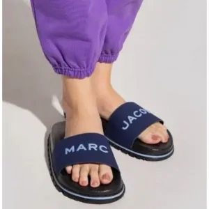 Copied - NEW! Marc Jacobs The Slide Navy Blue Sandal Shoe Flip Flop - 9