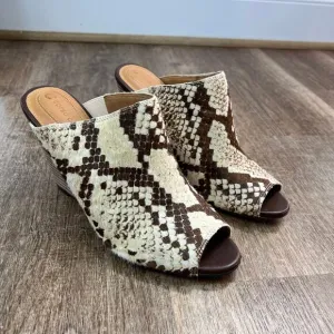 Corso Como Dyed Real Calf Fur Wedge Shoes