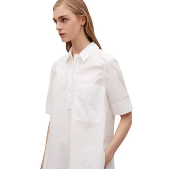 CoS Voluminous Poplin Shirt Dress Size Small NWOT