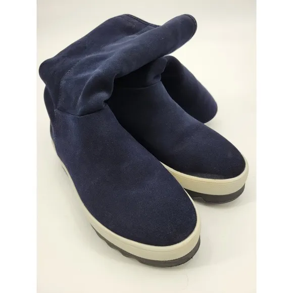Cougar Blue Waterproof Vail Suede Faux Fur Blue Platform boots 7