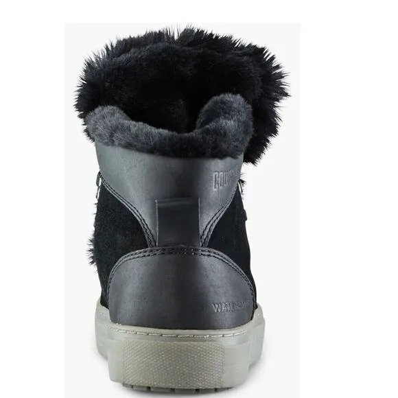 Cougar Daniel Faux Fur Trim Waterproof Arctic Boot Bootie, Black, Size 8, NWT