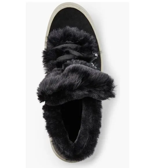 Cougar Daniel Faux Fur Trim Waterproof Arctic Boot Bootie, Black, Size 8, NWT
