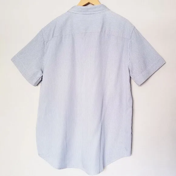 Cozy Earth Men's XXL Coastal Comfort Short Sleeve Button Down Shirt Linen $150