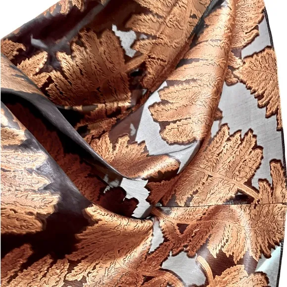 CREATURES OF THE WIND From the Runway Bronze Metallic Party Dress w Crystals 4