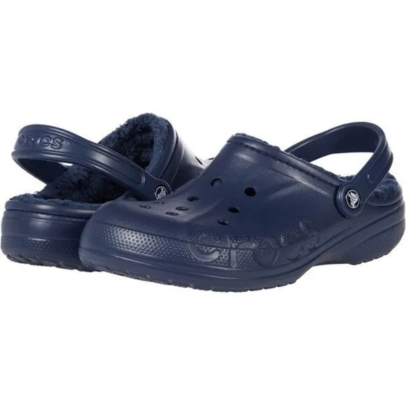 Crocs Baya Lined Clog Navy men shoes size 9