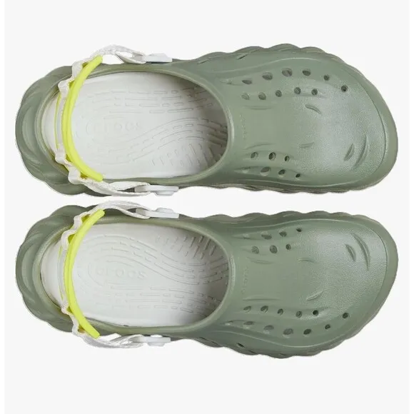 Crocs Echo Clogs Sandals Shoes Sport Mode Moss Green Men's Size 12 207937-308