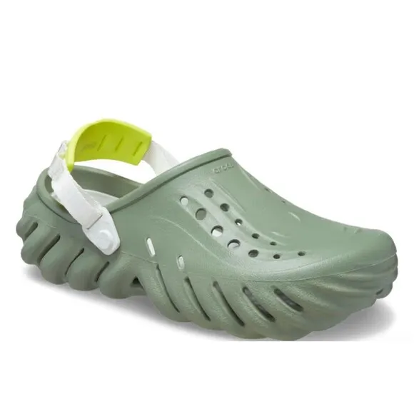 Crocs Echo Clogs Sandals Shoes Sport Mode Moss Green Men's Size 12 207937-308