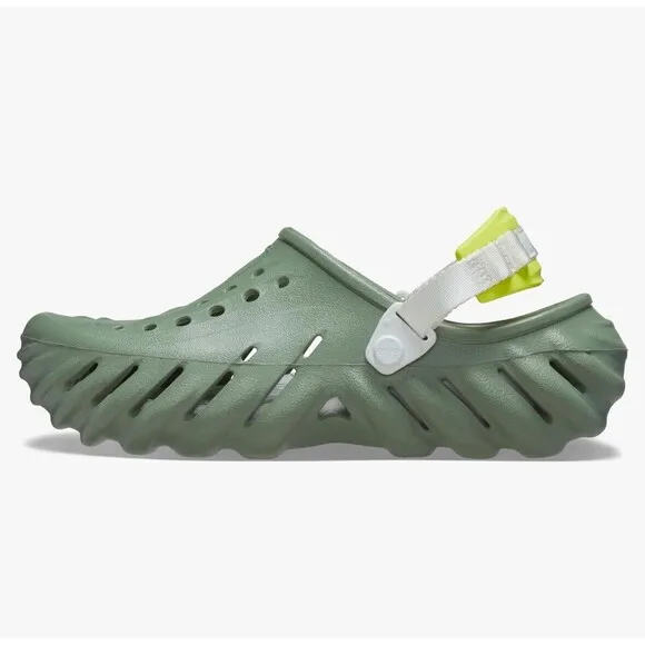 Crocs Echo Clogs Sandals Shoes Sport Mode Moss Green Men's Size 12 207937-308