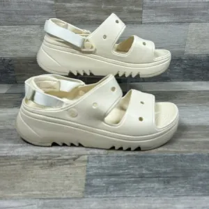 Crocs Hiker Xscape Clog Men’s 12 Vanilla Adventure Platform Beach Sandal Shoes