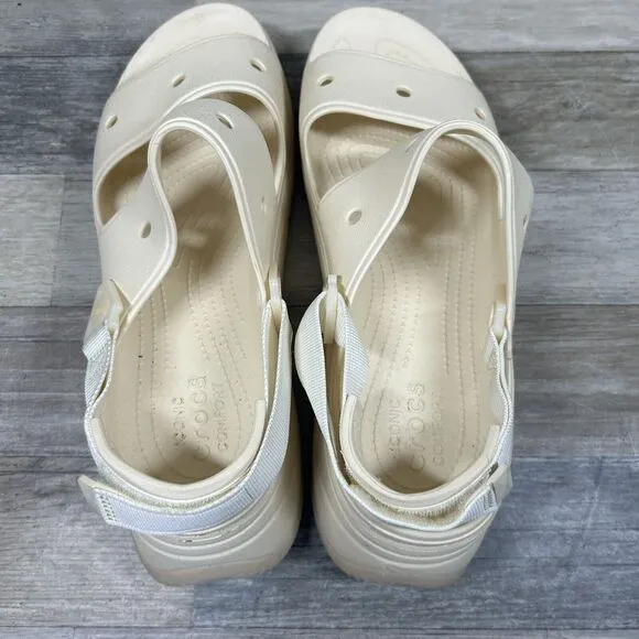 Crocs Hiker Xscape Clog Men’s 12 Vanilla Adventure Platform Beach Sandal Shoes