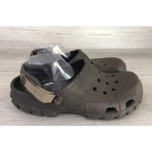 Crocs Offroad Sport Men's Sandal US 12 Brown Round Toe Casual Slip-On Clog Shoes